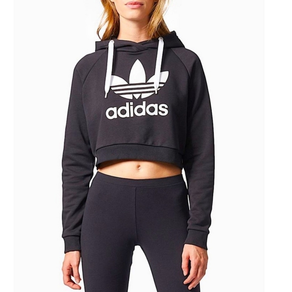 Adidas Trefoil Womens Crop Sweater